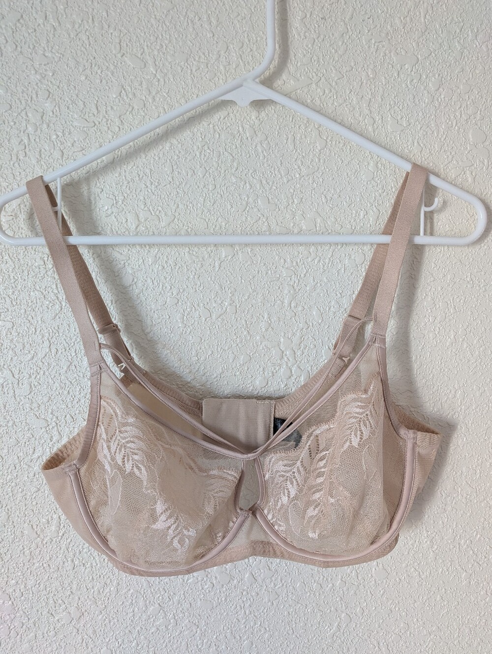 Sheer Lace Underwire Bra By Understance - 32DD